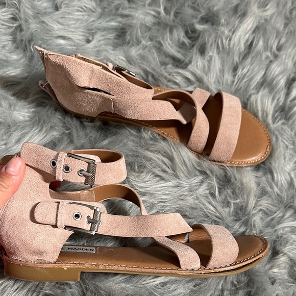 Steve Madden Blush Strappy Sandals - Picture 3 of 4